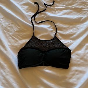 Black mesh bikini top
